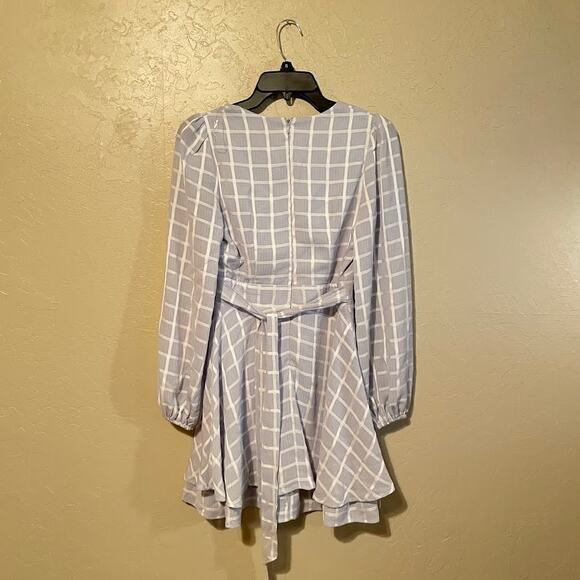 Allison & Kelly Purple Checkered A-line Dress - Size S - Picture 7 of 10